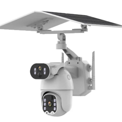 ubox 6mp dual solar panel solar PTZ camera
