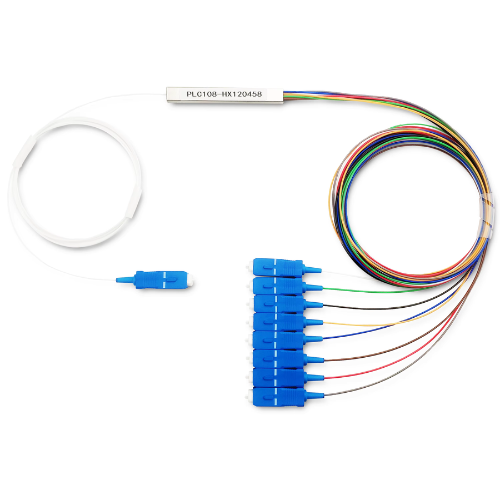 1x8 SC-UPC Fiber Optic Splitter with Connectors