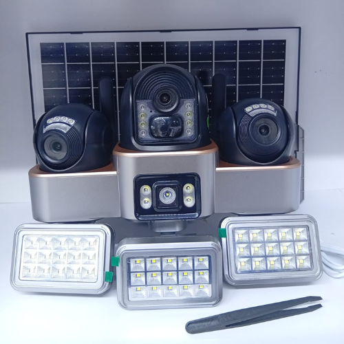 Triple lens 4G solar ptz Camera